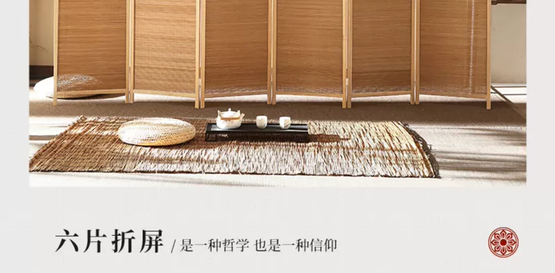 Phong cách Trung Quốc mới vách ngăn phòng khách gấp di động đơn giản lối vào văn phòng hiện đại bằng gỗ nguyên khối chặn cửa ra vào
