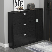 Black ultra-thin shoe cabinet minimalist high face value entry door opening small outdoor area Type of turface economy-type province space Xuanguan cabinet