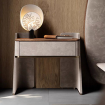 Willpower Light Lavish Solid Wood Bed Head Cabinet Villa Master Bedroom Furniture Series Modern Extremely Brief North American Black Walnuts Wood Locker