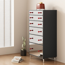 Classic simple mirror creative drawer cabinet ins style art wall cabinet solid wood multifunctional cabinet light luxury cabinet