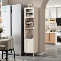 French slate sideboard high cabinet integrated modern simple small apartment narrow kitchen tableware storage cabinet microwave cabinet