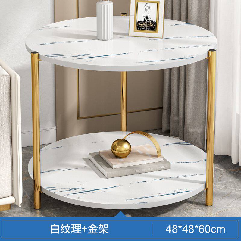 Light luxury 2021 net red new design sense bedside table fashion simple small apartment bedside table ins light luxury