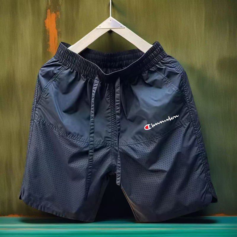 Champion Selection Summer Quick-Drying Five-Point Pants Men's Cool Perforated Breathable Beach Sports Mid-Pants Youth Basketball Shorts