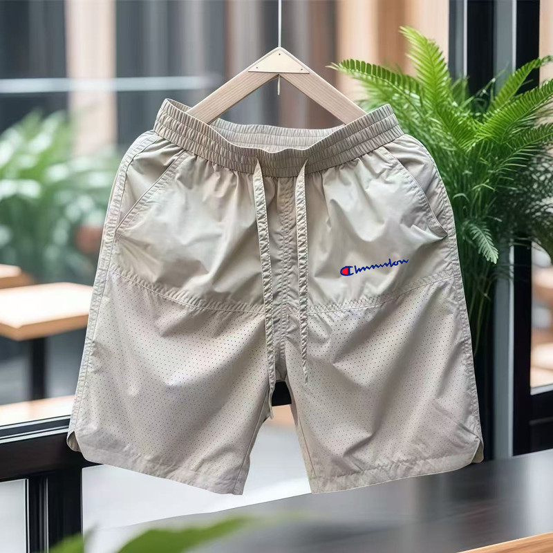Champion Selection Official Summer Trendy Brand Quick-Drying Loose Five-Point Shorts Thin Casual Perforated Men's Breathable Shorts