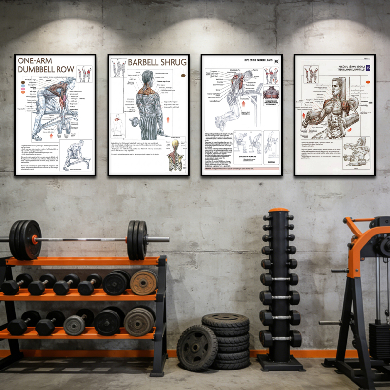 Fitness Human Muscle Anatomy Diagram Decorative Painting Slimming Fat Loss Strength Training Gym Wall Art Sports Stadium Mural Fitness Human Muscle Anatomy Diagram Decorative Painting Slimming Fat Loss Strength Training Gym Wall Art Sports Stadium Mural