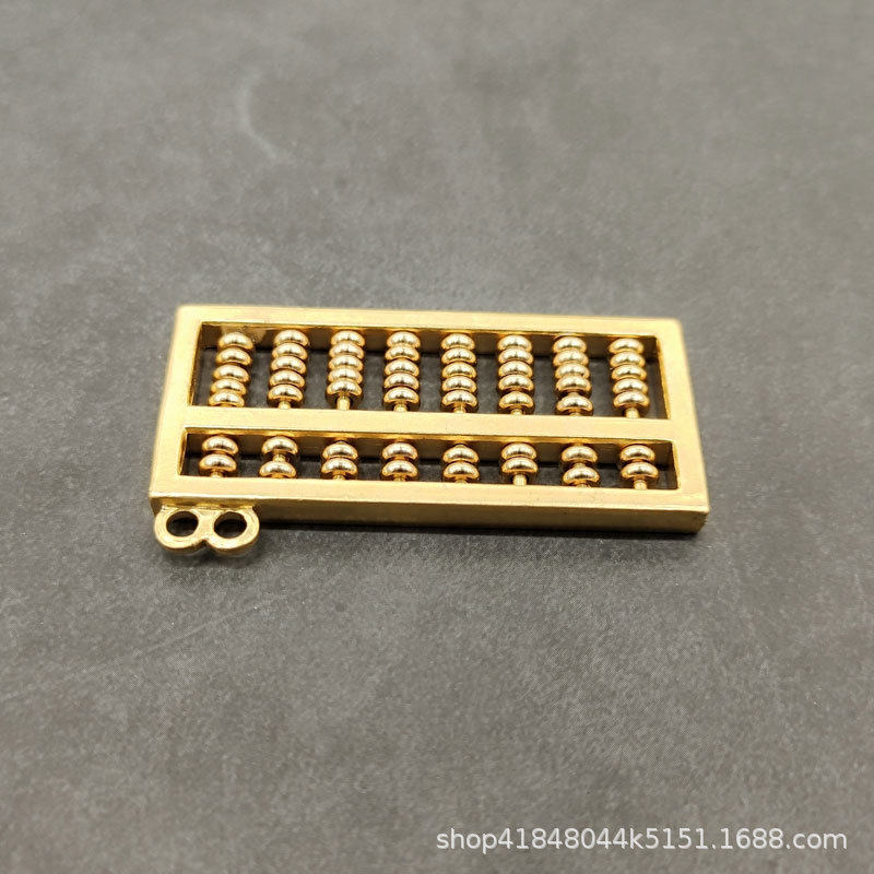 Pure copper Ruyi ancient style abacus Pure brass lucky mini pendant Hanging jewelry for men and women