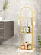 Nordic Light Luxury Bathroom Storage Rack, Floor-Standing Multi-Layer Towel and Clothes Storage Rack, Cosmetic Shelf, Moisture-Proof