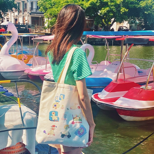 Милый брендовый шоппер, сумка на одно плечо с молнией, вместительный и большой тканевый мешок