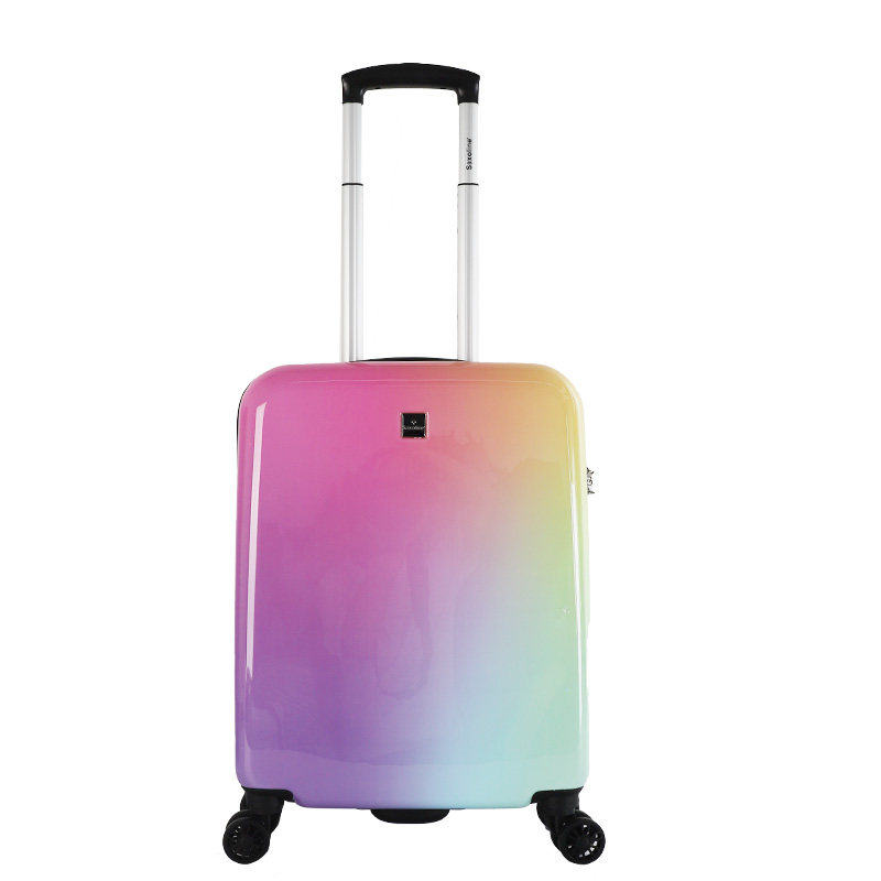 Rainbow Series Roller Suitcase with Universal Wheels, Exquisite Travel Suitcase, 20-inch, Carry-on.