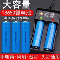 Large capacity 18650 lithium battery 3 7v 4 2v microphone speaker flashlight headlight universal battery charger