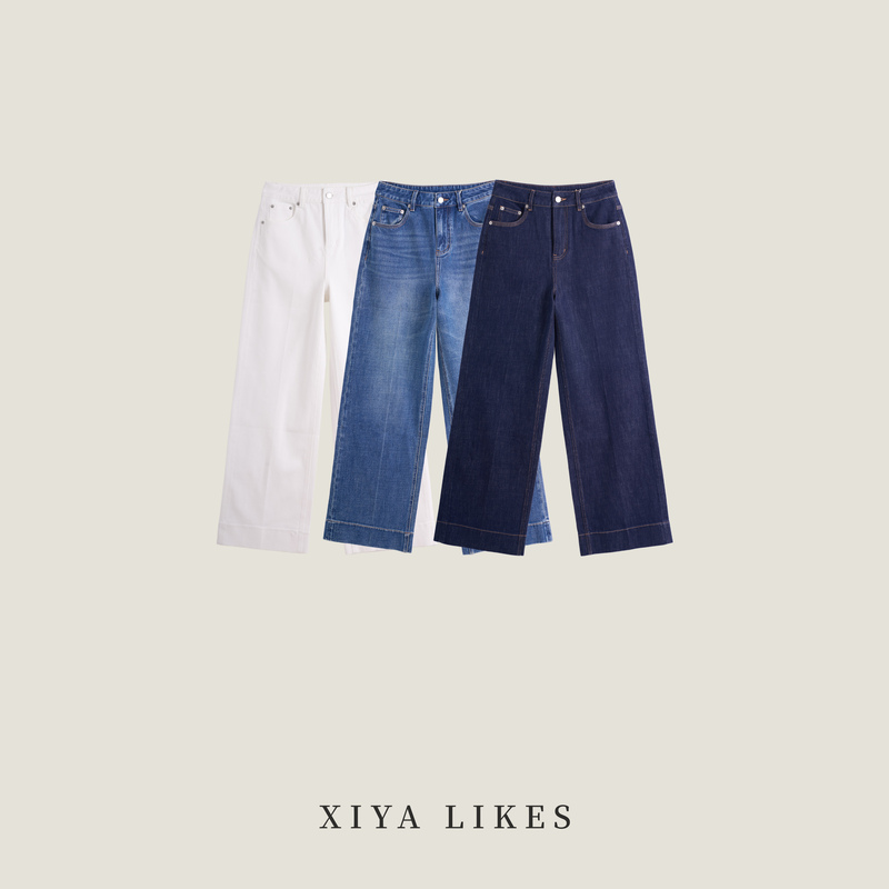 Xiya Xiya【Tonal Denim】26 Autumn New Collection Four-Way Stretch Three-Dimensional Jeans Zxk608025 Xiya Xiya【Tonal Denim】26 Autumn New Collection Four-Way Stretch Three-Dimensional Jeans Zxk608025