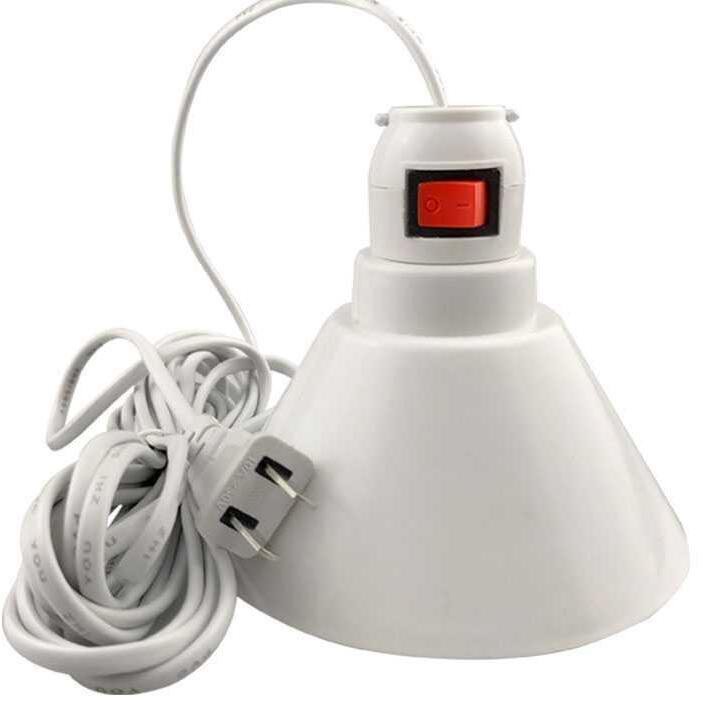 Pure copper lamp base line with switch E27 spiral type outdoor night light bending waterproof lampshade lamp base extension cable