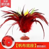 Upgrade Large Flower Shuttlecock Reinforced Hand Colored Big Chicken Wool Competition Fitness Shuttlecock Shuttlecock Double Bottom Iron Sheet Aggravated