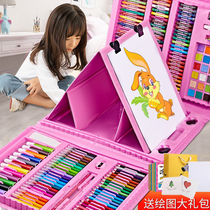 Ensemble doutils de peinture pour enfants école maternelle primaire fille peinture artistique fournitures scolaires brosse cadeau danniversaire