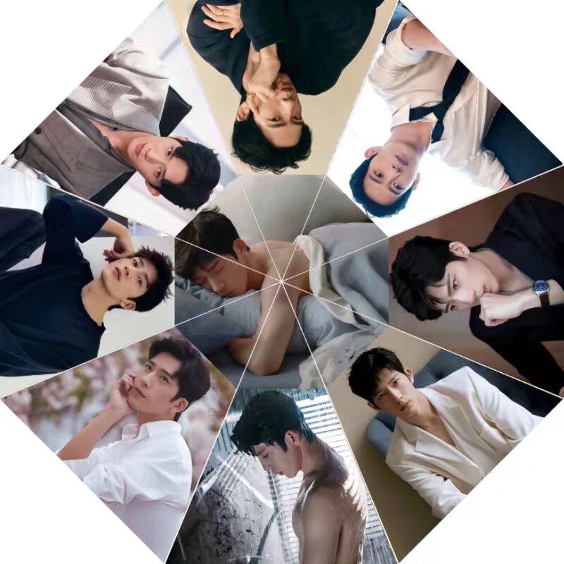Jing Boran, Bai Jingting, Xiao Zhan, Zhang Linghe, Abs, Umbrella, Idol Merchandise, Celebrity Pattern, Vinyl, Automatic Sun Protection Umbrella Jing Boran, Bai Jingting, Xiao Zhan, Zhang Linghe, Abs, Umbrella, Idol Merchandise, Celebrity Pattern, Vinyl, Automatic Sun Protection Umbrella
