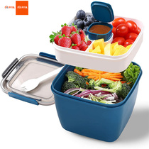 Salade conteneur portable salade bol 2 compartiments avec