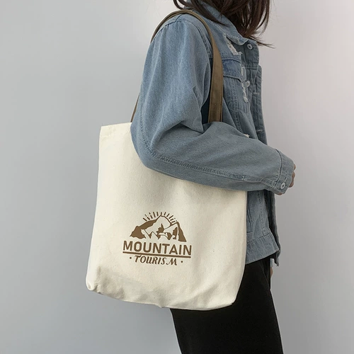 Портативный вместительный и большой брендовый тканевый мешок, ранец, сумка на одно плечо подходит для мужчин и женщин, шоппер, коллекция 2022