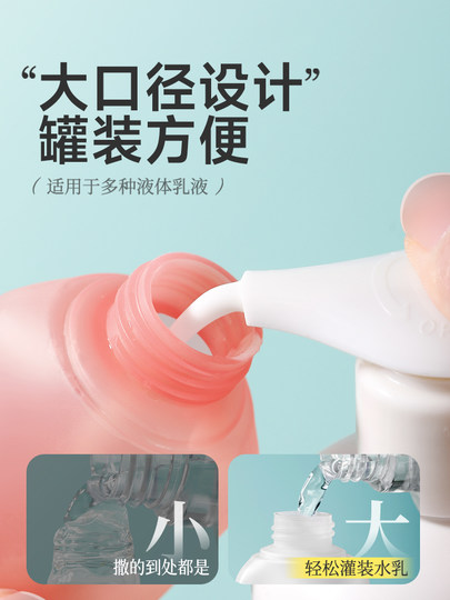 Japanese Silicone Refillable Bottles for Shower Gel, Shampoo, Lotion, Cosmetics, Empty Bottles, Travel and Business Trip Portable Toiletry Set