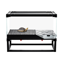 Cleens scaly yellow-margined turtle moisturizing semi-aquatic turtle tank An Yuan platform edge turtle tank with balcony low water level breeding box