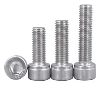 304 stainless steel fine thread hexagon socket bolts M3*0 35M4*0 5M5M6M8*1M10*1M12*1 25