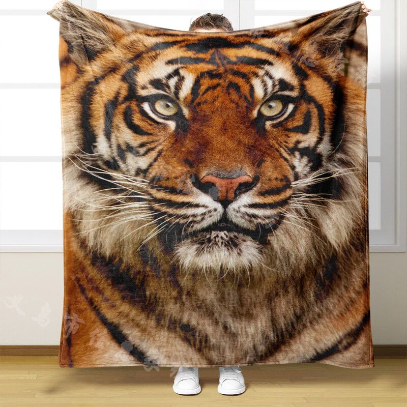 The King of Beasts, the Tiger, Has Been Wearing It for a Long Time to Improve Timid Personality, Increase Confidence and Courage, Bed Sheet, Tiger Thin Blanket