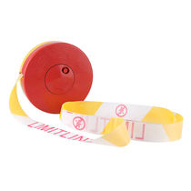 Mushan warning belt safety line 100 meters warning isolation belt telescopic belt plate thickened repeatable recyclable warning belt