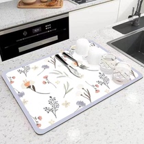 Eut Fan Kitchen Table Top Drain Mat Cups Bowls Tray Dry Cushion Wine Tea Table Water Ssuccion Cushion Free of laver thermal isolation