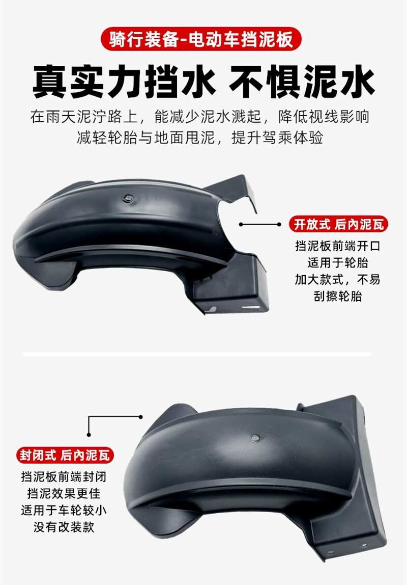 Motorcycle Rear Mudguard, Electric Vehicle Rear Inner Mudguard, Water Shield, Xunying Mudguard, Shangling Rear Mudguard, Rear Mudguard