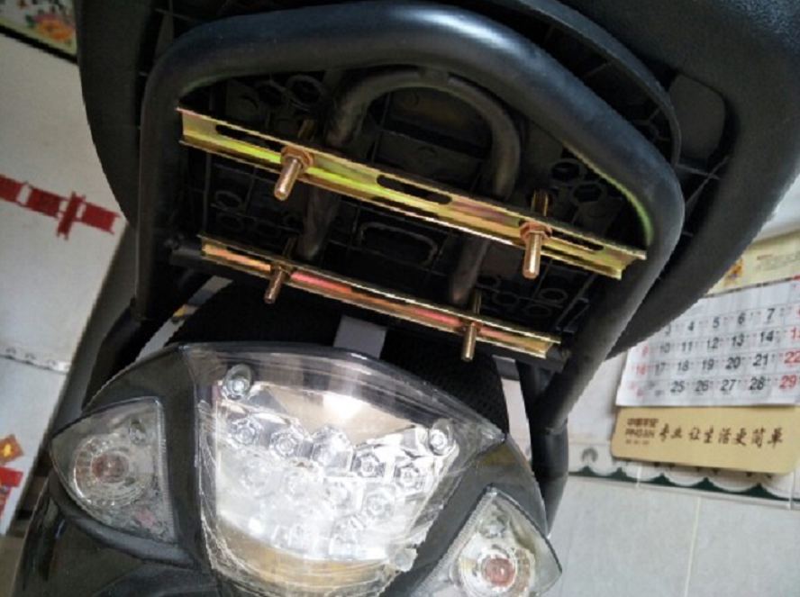Tail Box Fixing Bracket Screw Accessories Scooter Electric Vehicle Motorcycle Medium-Sized Trunk Mounting Gasket Iron Bar