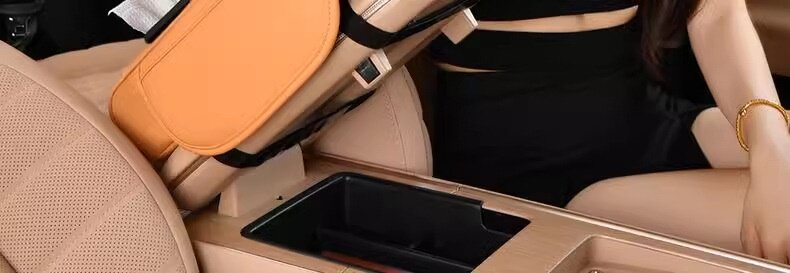 Подлокотник поле рукав 汽车扶手箱垫通用收纳袋车载抽纸巾盒中央手肘增高垫多功能四合一