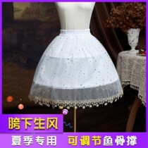 Fish bone brace skirt winter daily short Lolita long cloud brace wedding dress super boneless gown