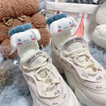 Thickened Warm Coral Suede Cartoon Cute Teenage Girl Socks Midcylinder Student Couple Winter Yugui Dog Melotti