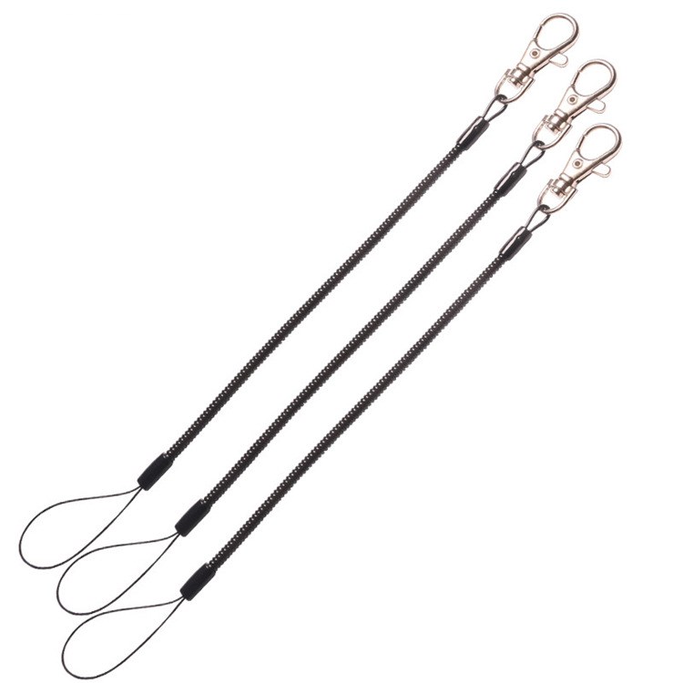 Spring key chain spring rope key chain mobile phone spring lanyard retractable key chain elderly anti-lost mobile phone rope