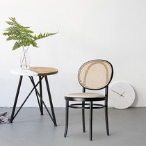 Minimaliste maison bois massif chorégraphie table et chaises Nordique home loisir penchée chaise Minjuku Hôtel créatif fauteuil repas chaise