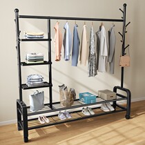 Indoor clothes hanger floor folding Easy hanging clothes hanger Home Balcony Clotheshorse bedroom containing sunning clothes rack