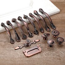 Retro antique large wardrobe handle cabinet door handle European White push-pull bedroom sliding door universal American room