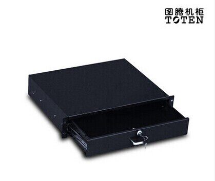 商城正品 图腾 机柜配件 2U抽屉 抽屉层板，键盘抽屉，机柜键盘托