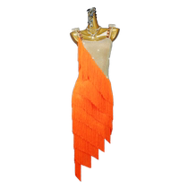 2024 New Latin Dance Performance Competition Costumes Adult Sexy Professional Customized Rumba High-end Art Examination Tassel Skirt