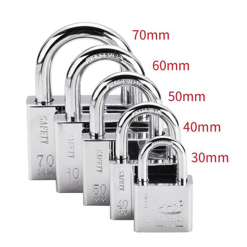 Stainless steel copper core General no down Ma padlock a key to open more concentric through open lengthened door lock-Taobao