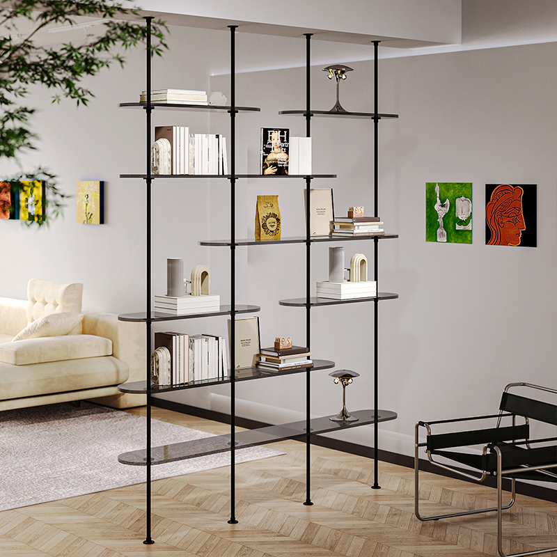 Acrylic Bookshelf Dopamine Floor-To-Ceiling Storage Rack Open Partition Living Room Display Rack Storage Display Rack Acrylic Bookshelf Dopamine Floor-To-Ceiling Storage Rack Open Partition Living Room Display Rack Storage Display Rack