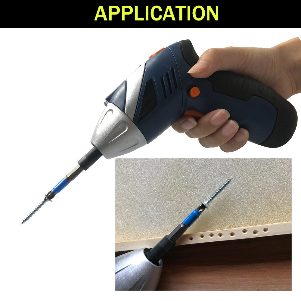 Non-slip batch head strong magnetic screwdriver S2 steel electric batch Tsui cross batch head electric strong magnetic electric drill batch head 10 packs
