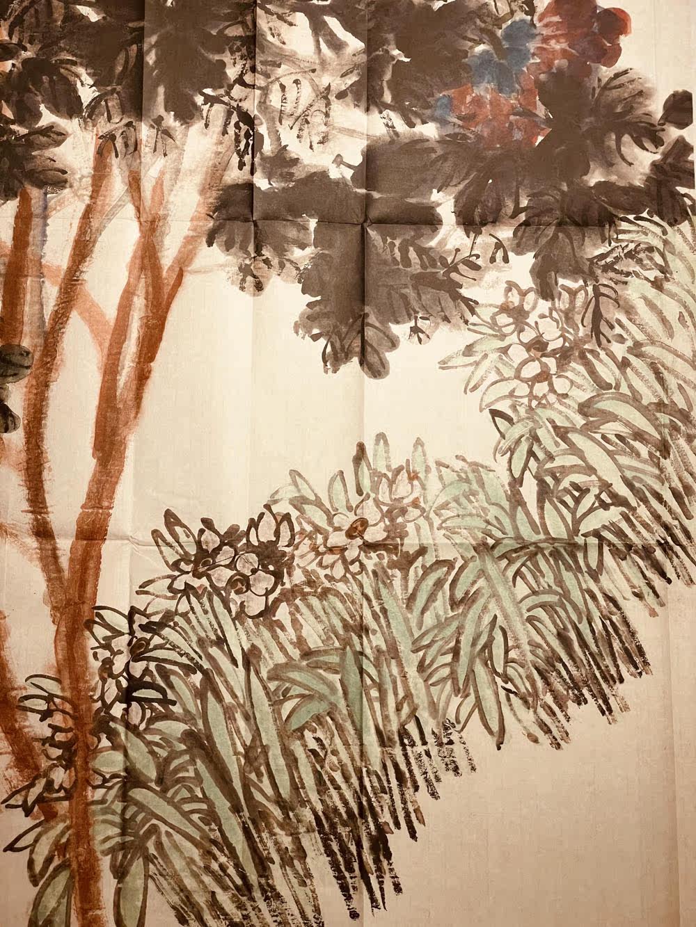 Chinese painting Beijing Palace Museum “Pony and daffodils