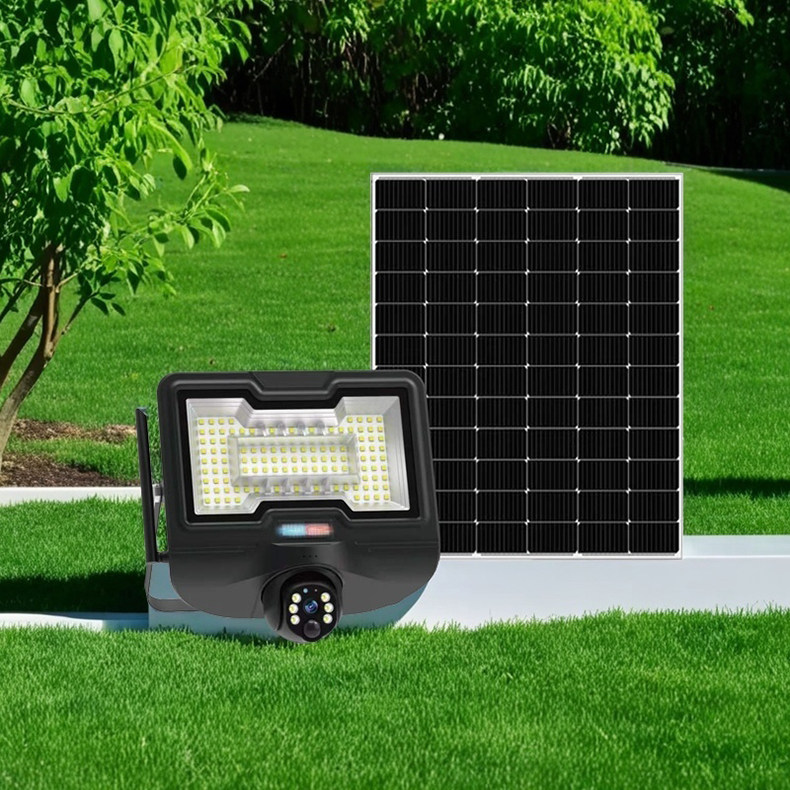 New solar floodlight strips for monitoring, outdoor street lighting, home and rural cameras, waterproof led spotlights pic 1