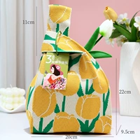 Подарочный пакет богини - желтые тюльпаны + букет