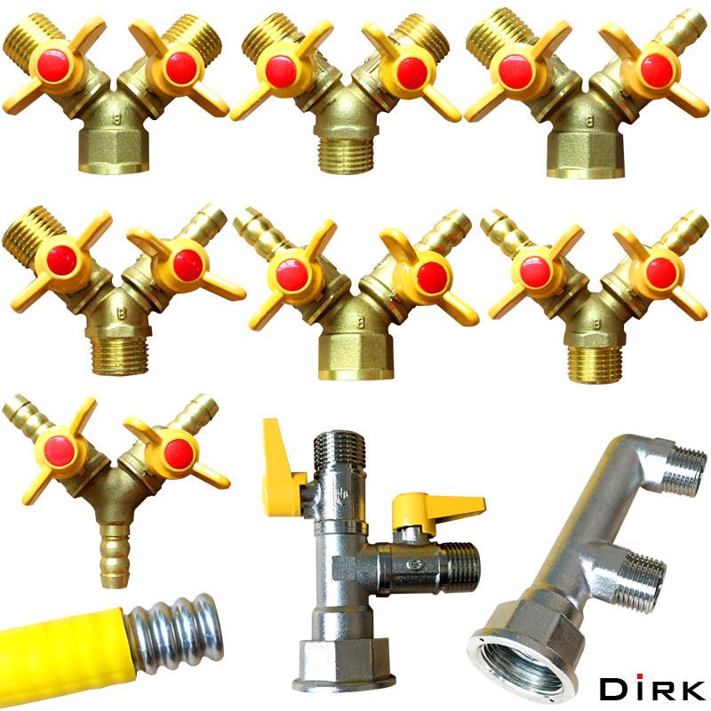 4-division gas bellows F type three-way valve spigot joint free of wave fuel gas pipe 304 stainless steel-Taobao