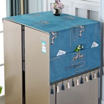 Refrigerator dust cover 2021 new cover cloth double open dust proof single open protection cover towels cover dust cloth Nordic