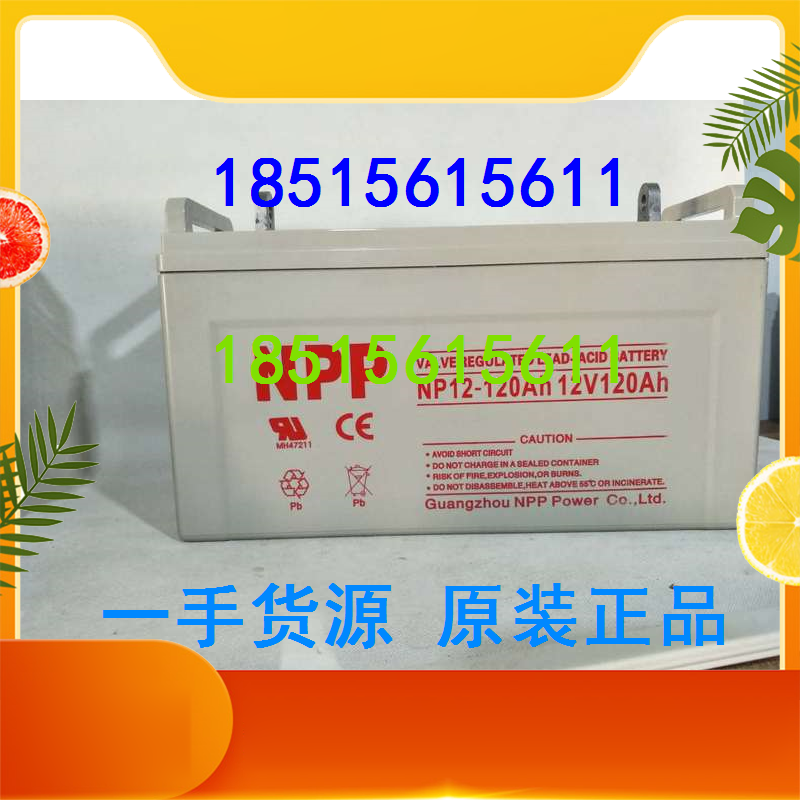 Naipu battery NP120-12 12V120AH DC screen power supply emergency solar backup battery