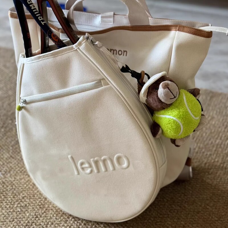 Lulu Sports Three-In-One Tennis Racket Storage Bag Racket Bag19L Men's and Women's Portable Canvas Backpack