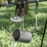 Biwei Pure Titanium Pot Comping Camping Multifunctional Rice Proting Pot Outdoor Portable Single Pot Titanium Pot Port Cup Set Pot