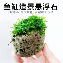 Fish Tank Decoration Moss Water Grass Landscaping Avatar Landscaping Suspended Stone Landscaping Suspended Fish Tank Natural Light Stone